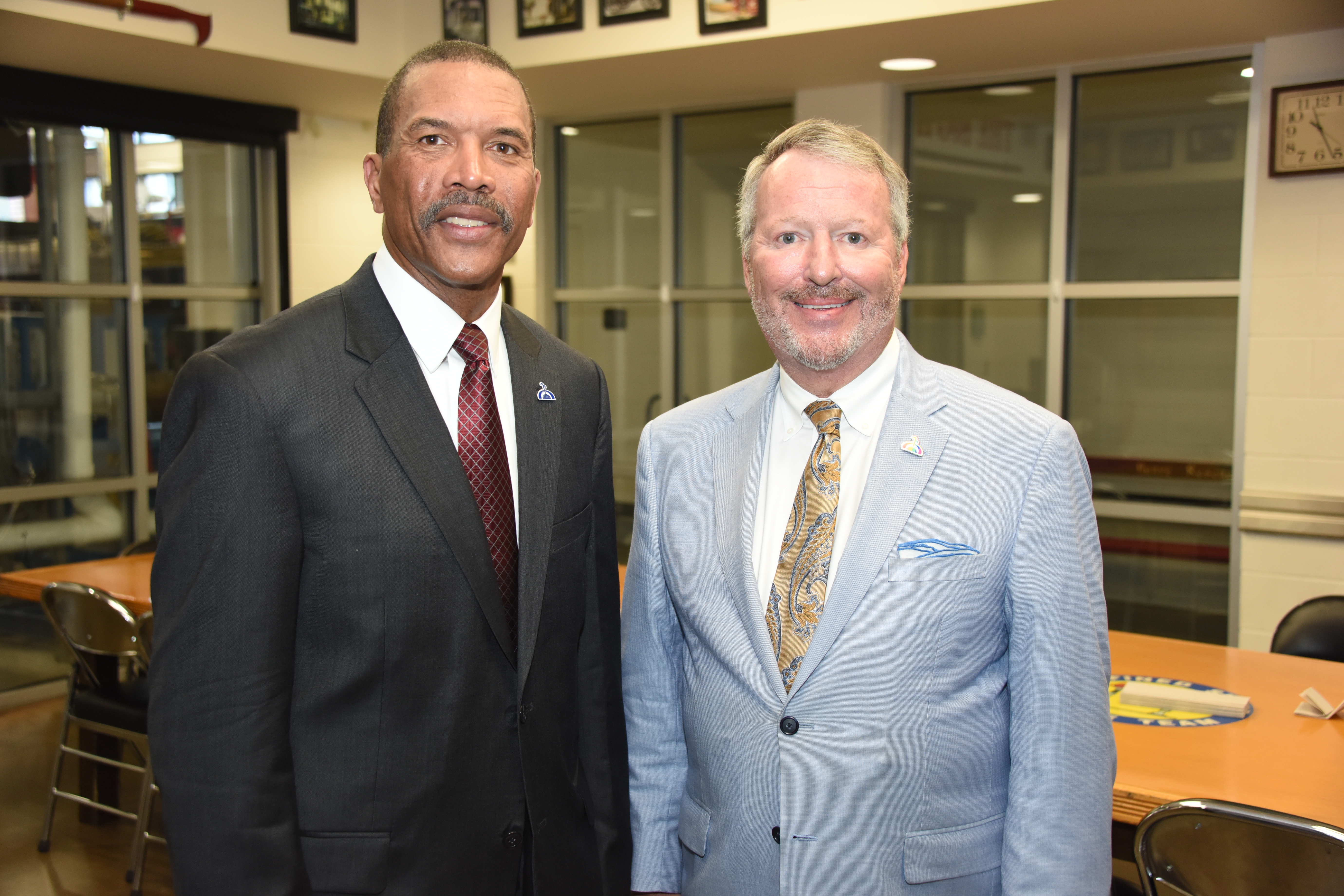 Mayor Dyer and Fire Chief Barksdale