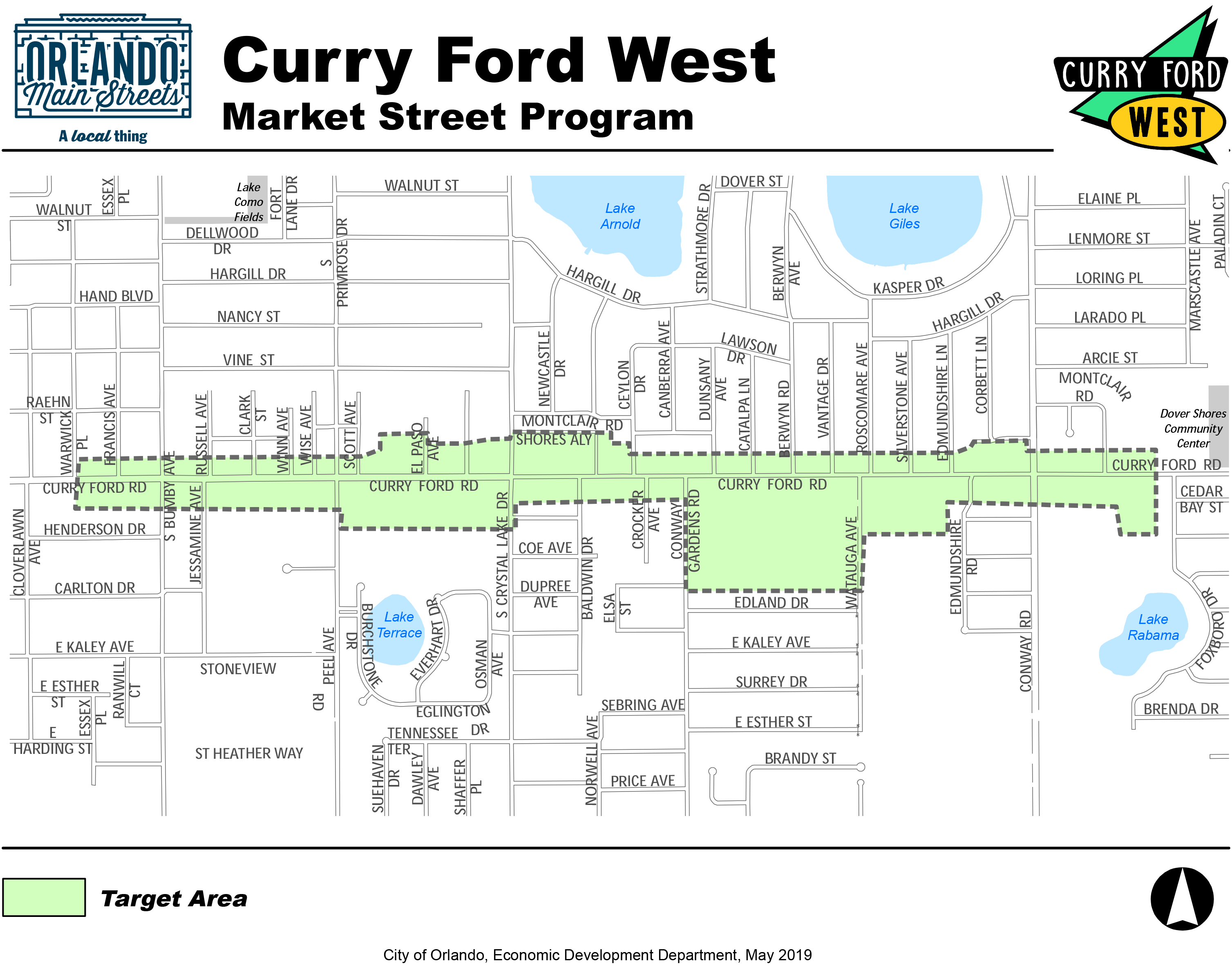 curry ford west map