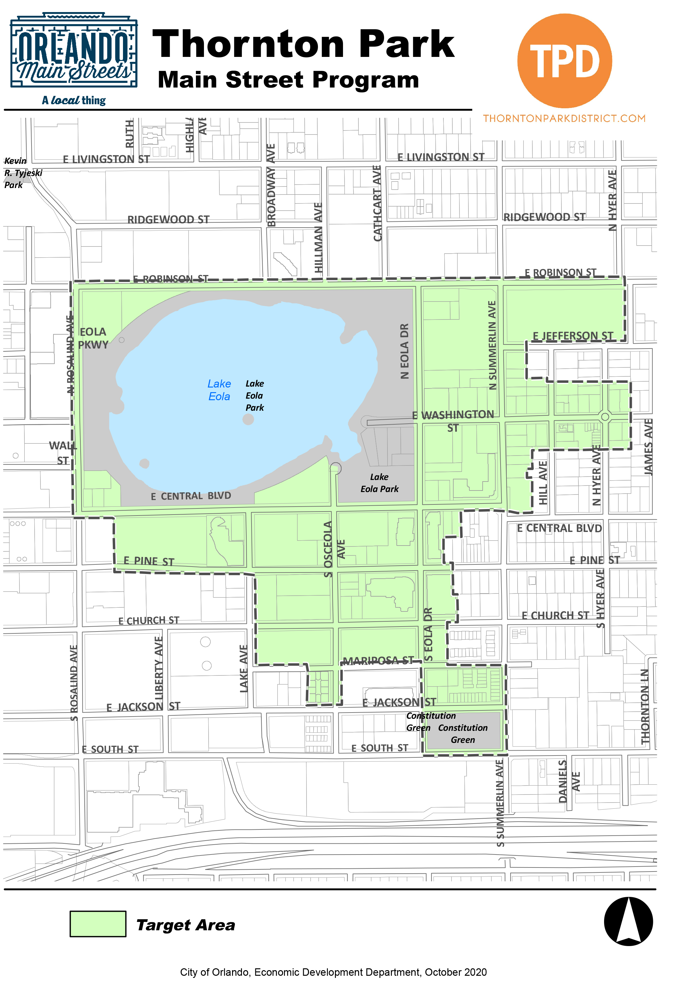 thornton park map