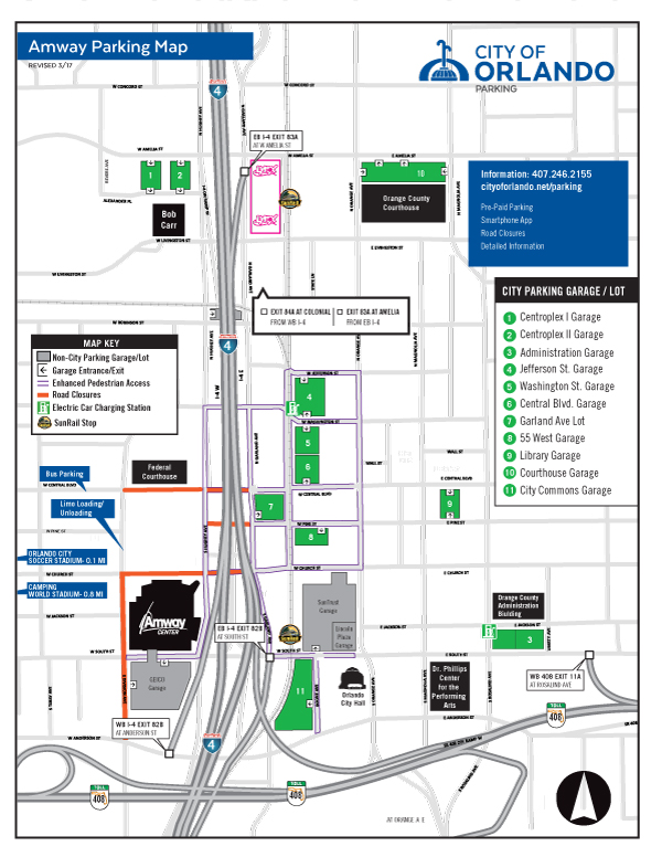 Amway Center Related Closures City Of Orlando