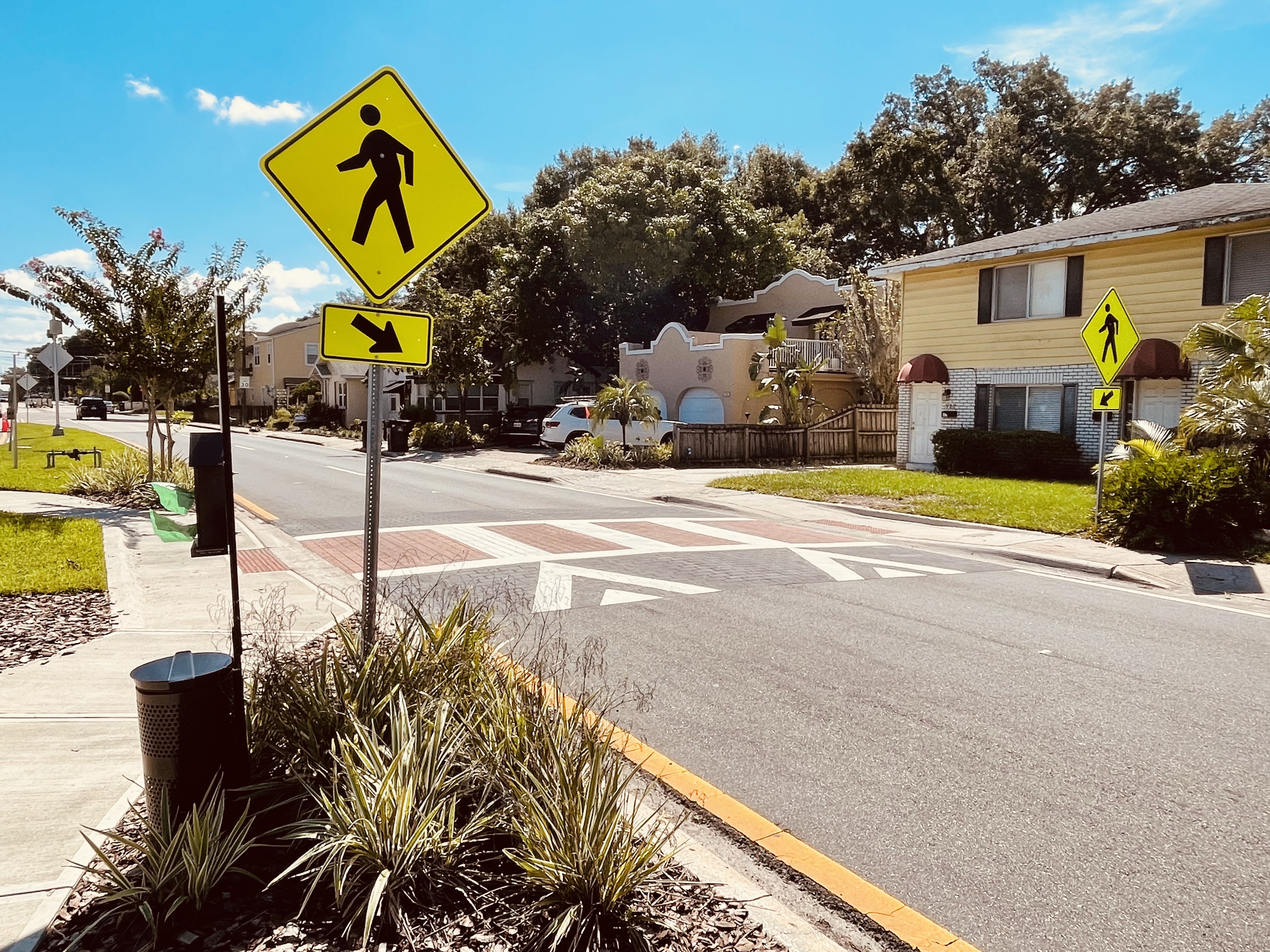 Raised crosswalk on Princeton Street