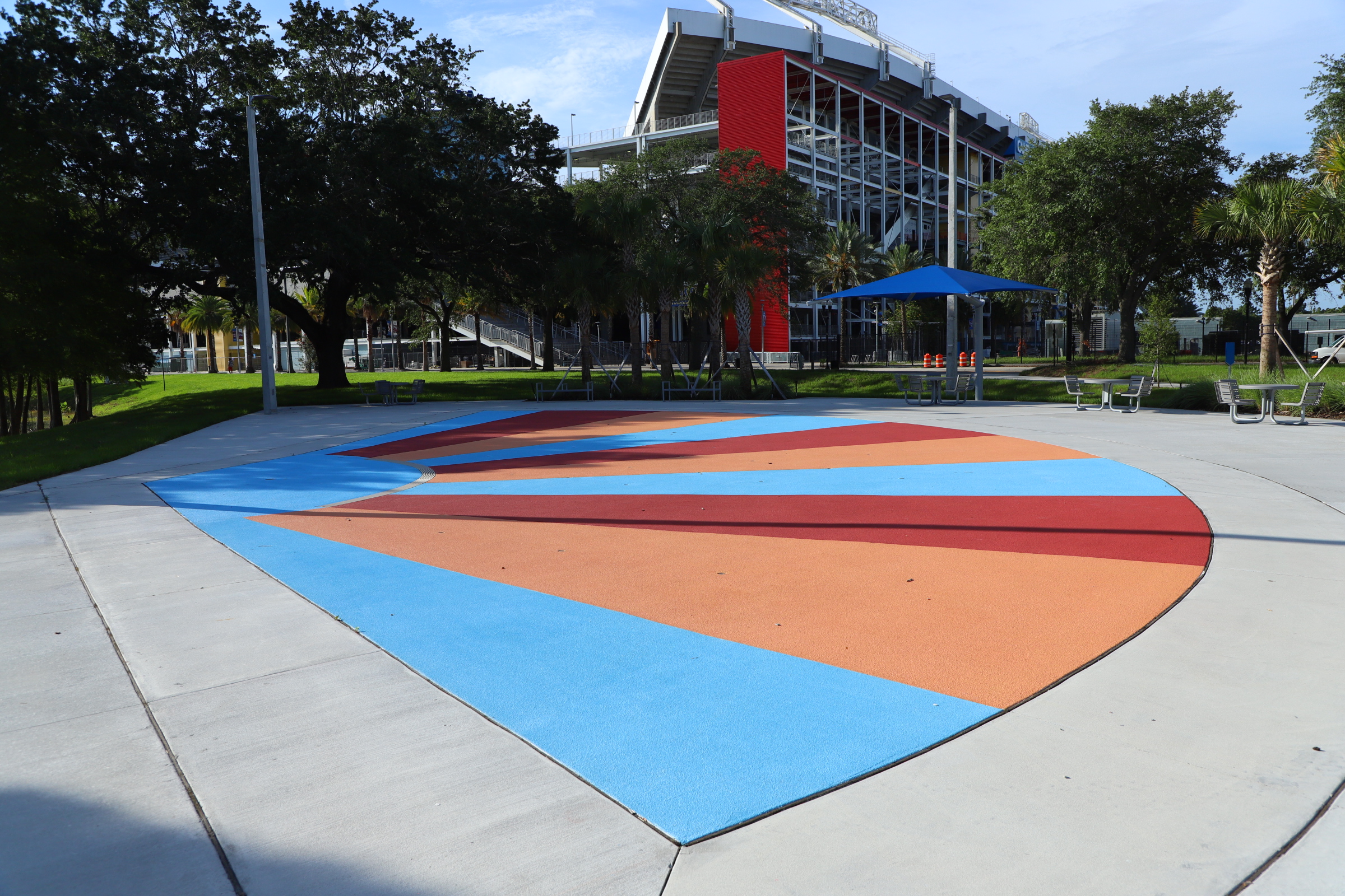 Camping World Stadium near the park