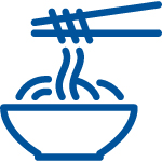 noodles in bowl icon 