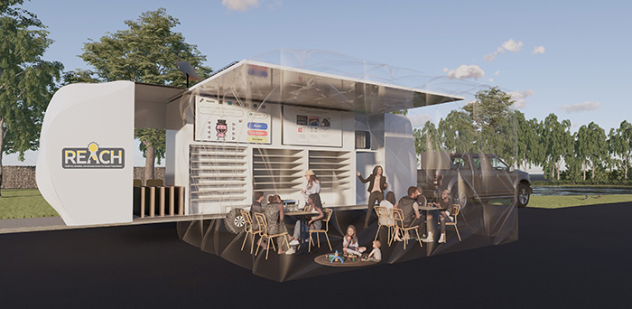 Rendering of mobile resilience hub