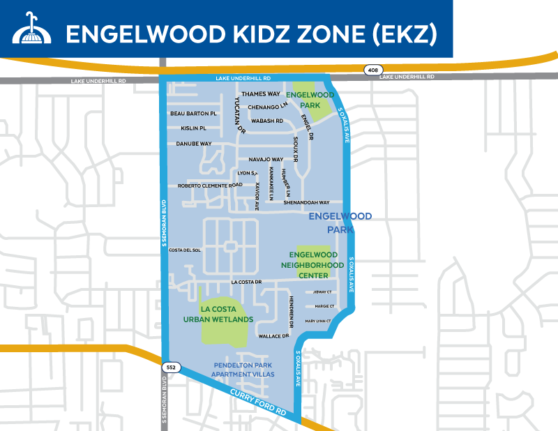 Engelwood Kidz Zone Map