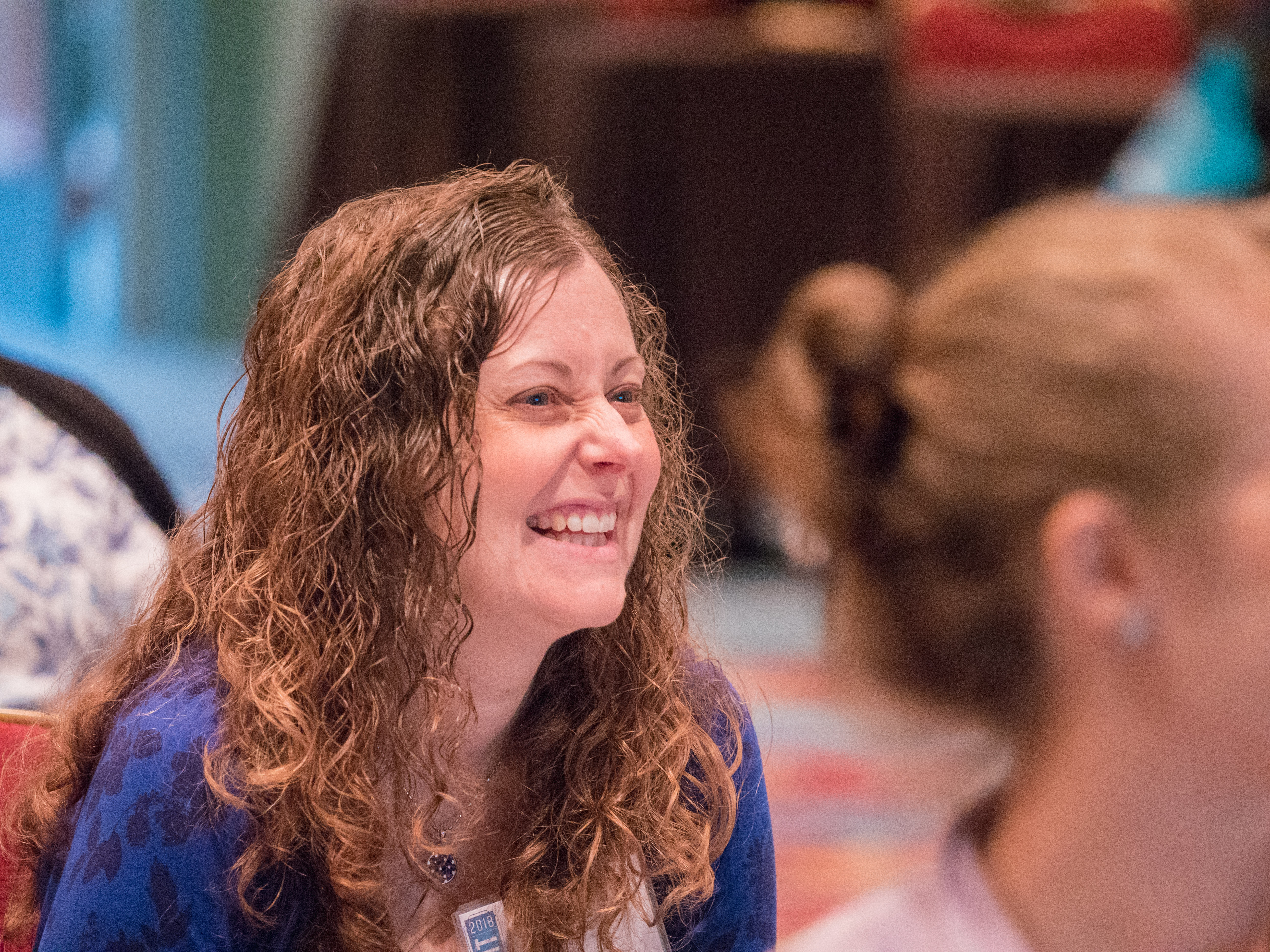 Young woman laughing